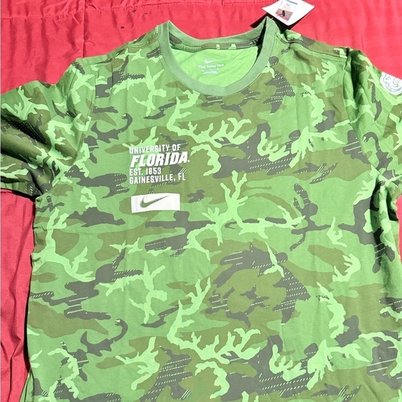 Nike Other - Nike Green Camo University of Florida T-Shirt
